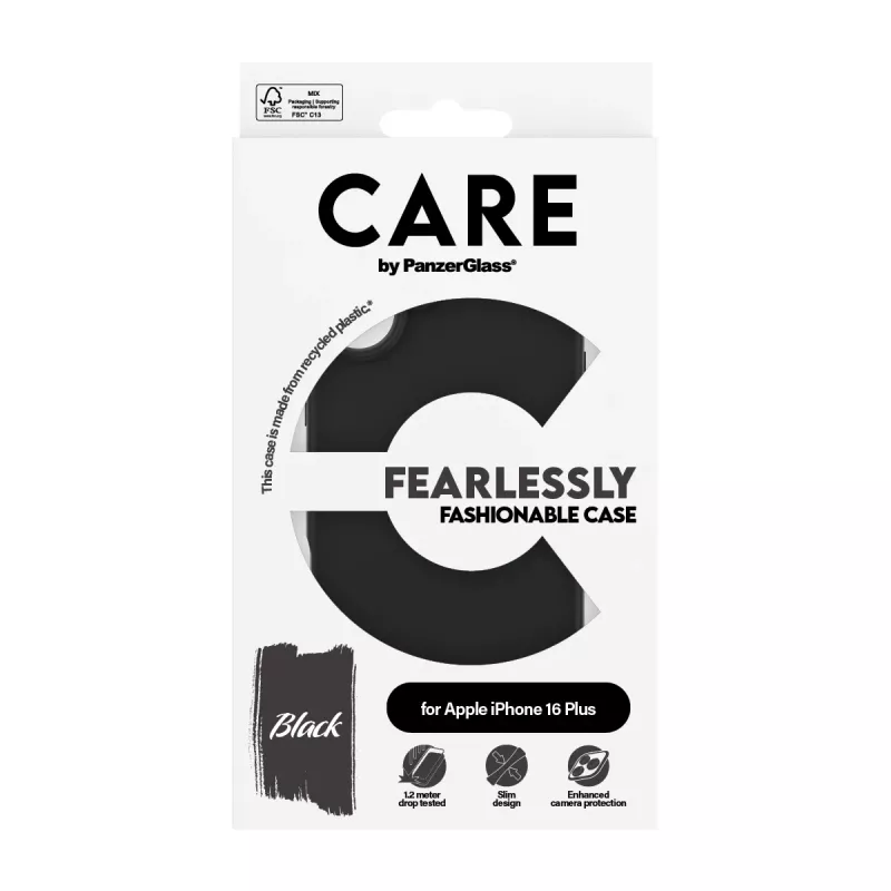 PanzerGlass CARE™ by ® ümbris must iPhone 16 Plus