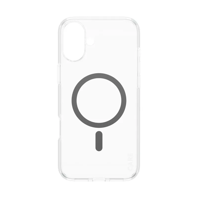 PanzerGlass CARE™ by ® Urban Combat Case läbipaistev musta MagSafe'iga iPhone 16 Plus