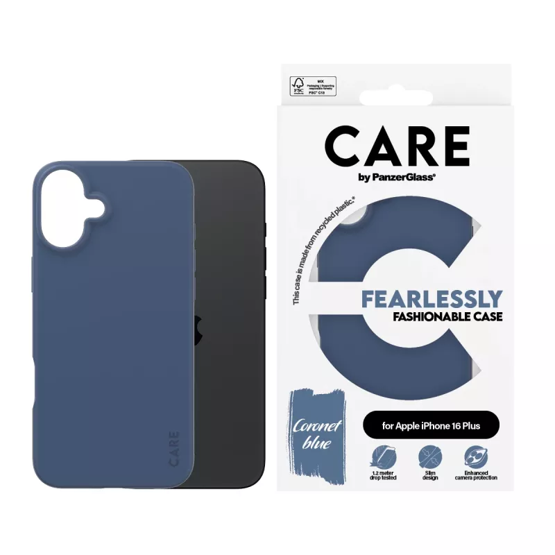 Cover PanzerGlass CARE by moodne ümbris Blue iPhone 16 Plus