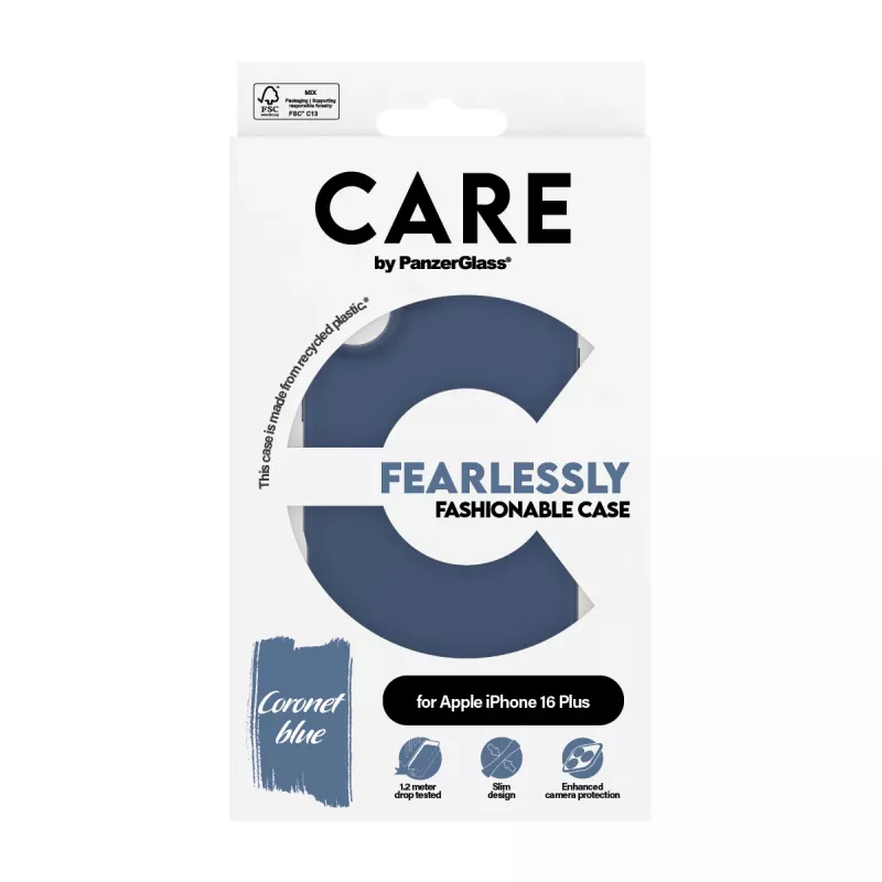 Cover PanzerGlass CARE by moodne ümbris Blue iPhone 16 Plus