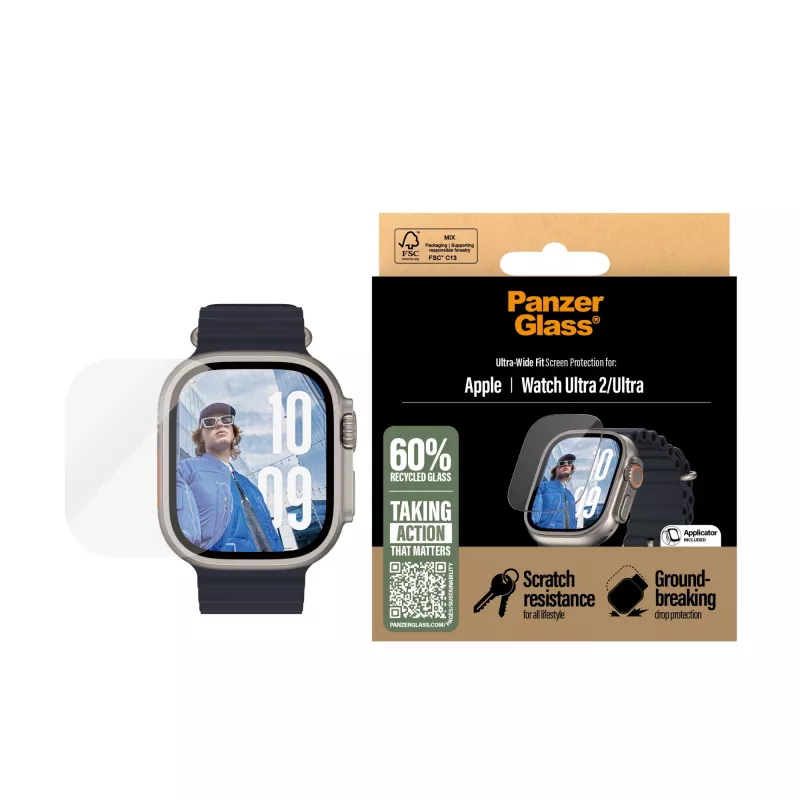 PanzerGlass ® ekraanikaitse Apple Watch Ultra 3 | Ultra 2 | Ultra | 49mm