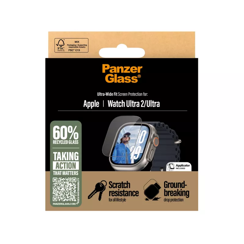 PanzerGlass ® ekraanikaitse Apple Watch Ultra 3 | Ultra 2 | Ultra | 49mm
