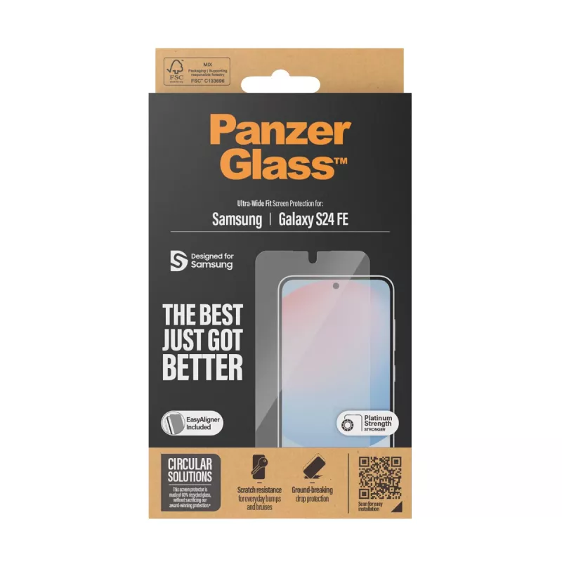 PanzerGlass ® Ekraanikaitse Samsung Galaxy S24 FE | Ultra-Wide Fit koos EasyAligneriga
