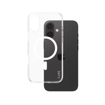 PanzerGlass CARE™ by ® Urban Combat Case Transparent w. White MagSafe iPhone 16 Plus
