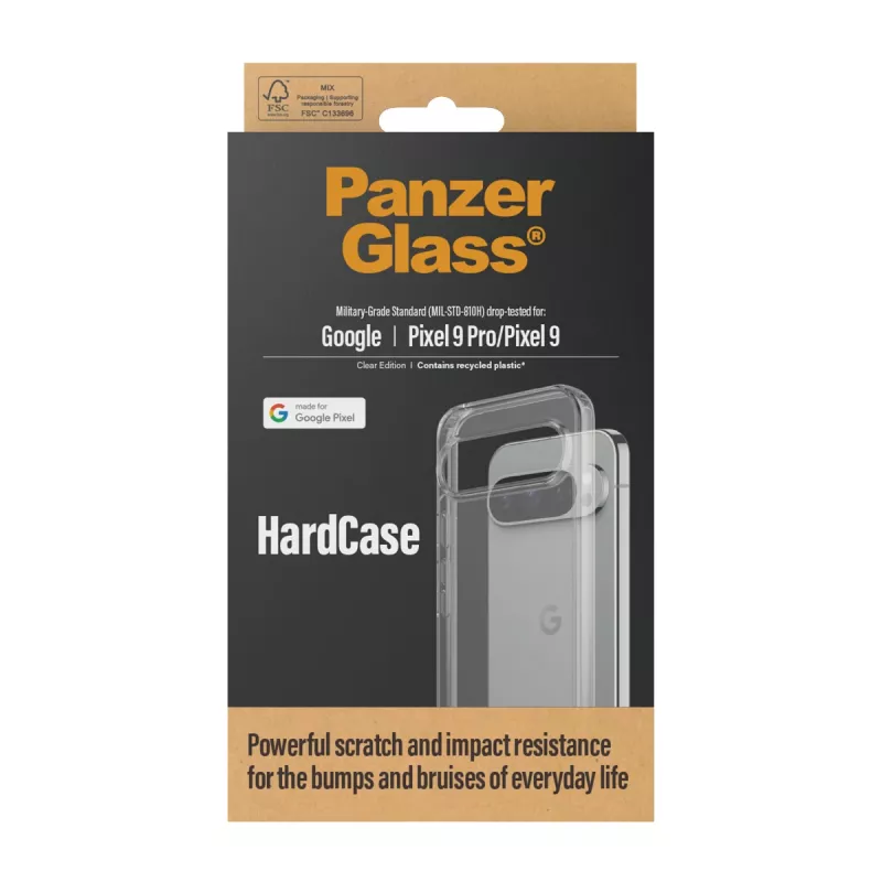 PanzerGlass ® HardCase Transparent Google Pixel 9 Pro 5G | 9 5G