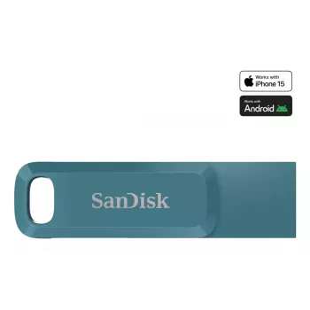 WESTERN DIGITAL SanDisk Ultra Dual Drive Go - 512 GB USB-mälupulk - USB-C / USB-A - Navagio Bay