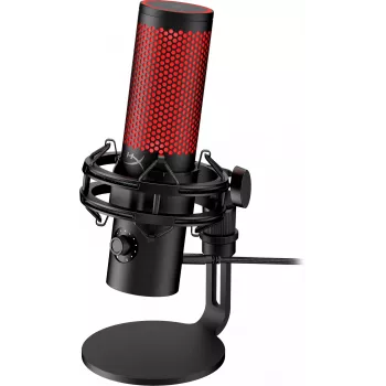 HyperX QuadCast 2 – USB-mikrofon (must), taskuhäälingumikrofon, -7,5 dB, 20 - 20000 Hz, 0,05%, 32 Ω, 24 bit