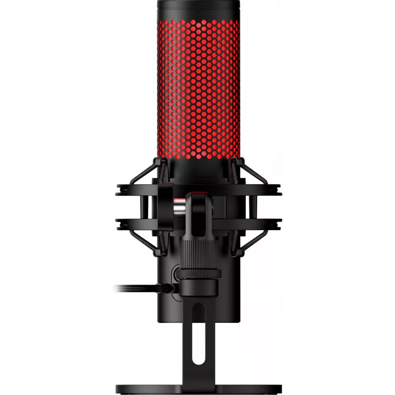 HyperX QuadCast 2 – USB-mikrofon (must), taskuhäälingumikrofon, -7,5 dB, 20 - 20000 Hz, 0,05%, 32 Ω, 24 bit