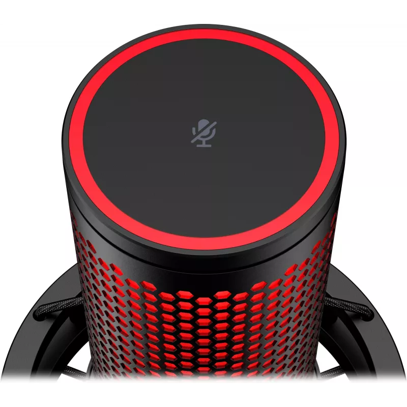 HyperX QuadCast 2 – USB-mikrofon (must), taskuhäälingumikrofon, -7,5 dB, 20 - 20000 Hz, 0,05%, 32 Ω, 24 bit