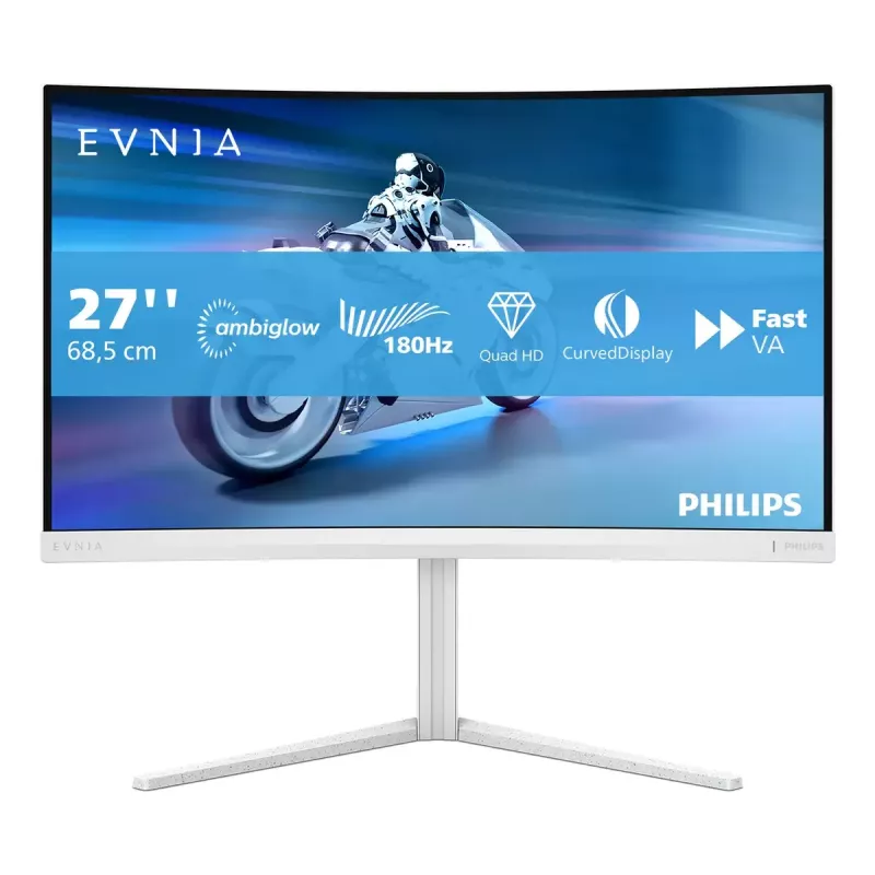 Philips Evnia 5000 27M2C5501/00 arvutimonitor 68,6 cm (27 tolli) 2560 x 1440 pikslit Quad HD LCD valge
