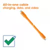 CLUB3D Kaabel / Adapter USB-kaabel USB4 Gen 2x2 2 m USB C Oranž