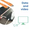 CLUB3D Kaabel / Adapter USB-kaabel USB4 Gen 2x2 2 m USB C Oranž