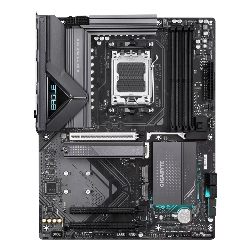 Emaplaat GIGABYTE X870 EAGLE WIFI7 ATX, AMD X870 kiibistik, pesa AM5, DDR5, 4x DIMM, Wi‑Fi 7, 2.5Gb LAN
