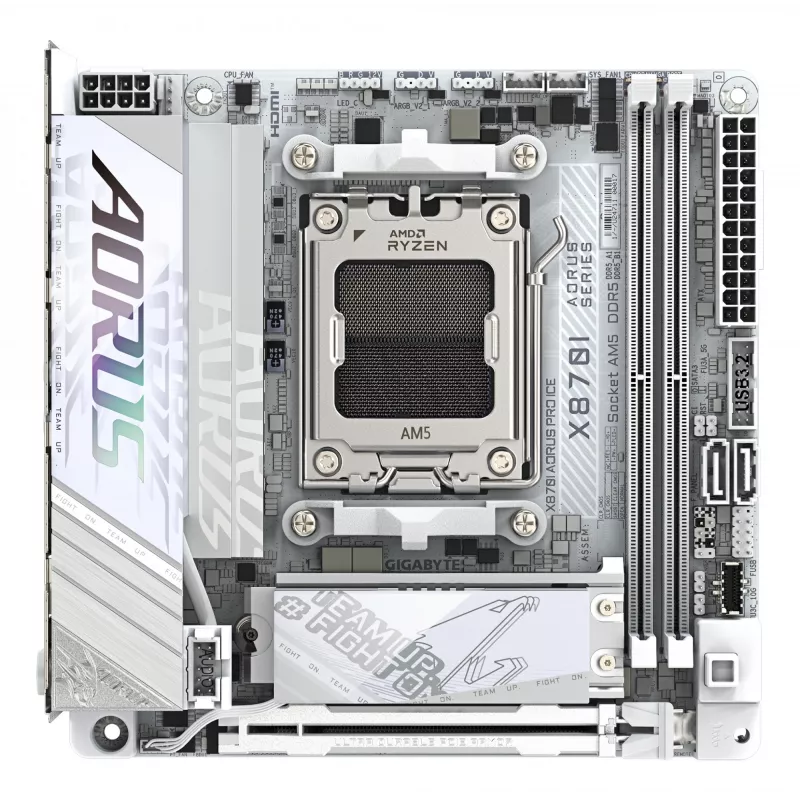 Emaplaat GIGABYTE X870I AORUS PRO ICE, AMD AM5, Mini-ITX