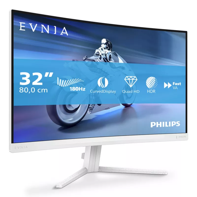 Philips Evnia 5000 32M2C5501/00 arvutimonitor 80 cm (31,5 tolli) 2560 x 1440 pikslit Quad HD LCD Valge