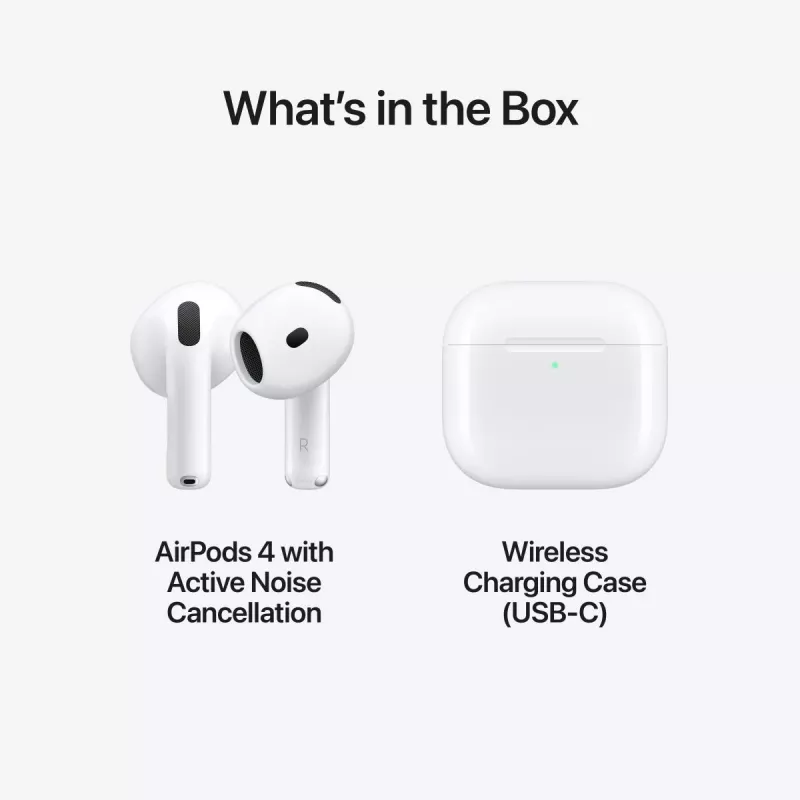 Peakomplekt Apple AirPods 4. põlvkond aktiivse mürasummutusega