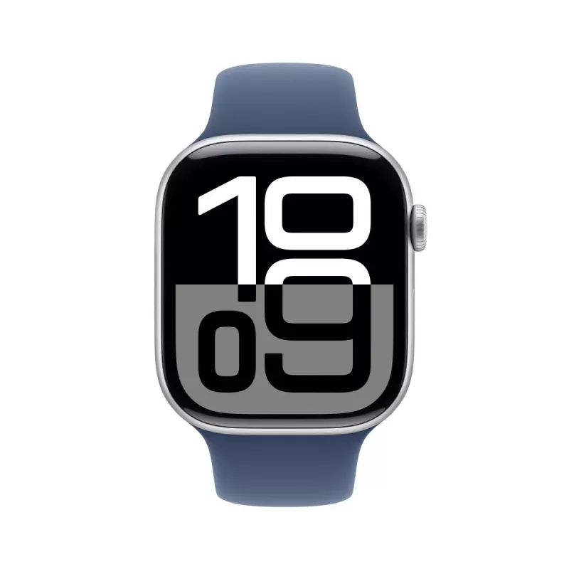 APPLE Watch Series 10 GPS + Cellular 46mm hõbedane alumiiniumkorpus teksarihmaga (M/L)