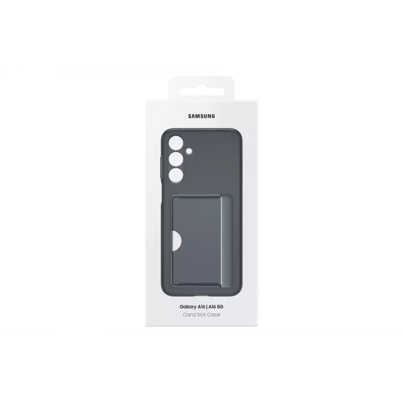 Samsung Galaxy A16 5G kaardipesaga ümbris Must, Kaitseümbris, Samsung, Galaxy A16, 17 cm (6.7 tolli), Must
