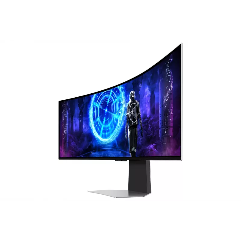 Samsung G95SD arvutimonitor 124,5 cm (49 tolli) 5120 x 1440 pikslit Dual QHD OLED hõbedane