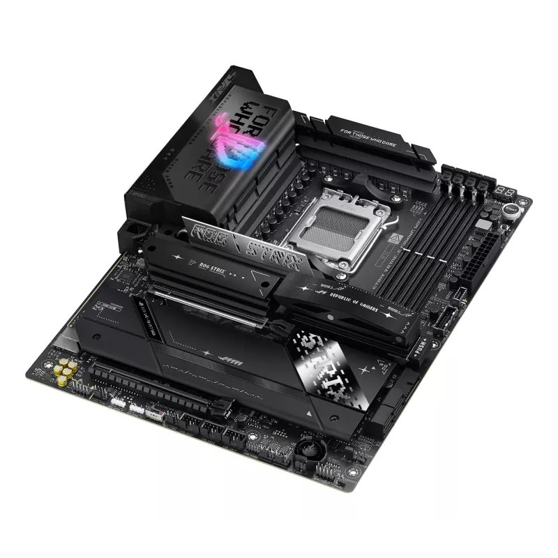 Emaplaat ASUS ROG STRIX X870E-E GAMING WIFI ATX, AMD X870E, Socket AM5, DDR5, 4 DIMM, Wi‑Fi 7, Bluetooth 5.4, 5Gb LAN