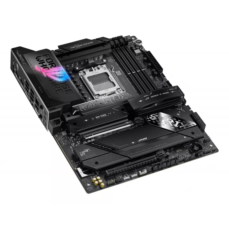 Emaplaat ASUS ROG STRIX X870E-E GAMING WIFI ATX, AMD X870E, Socket AM5, DDR5, 4 DIMM, Wi‑Fi 7, Bluetooth 5.4, 5Gb LAN