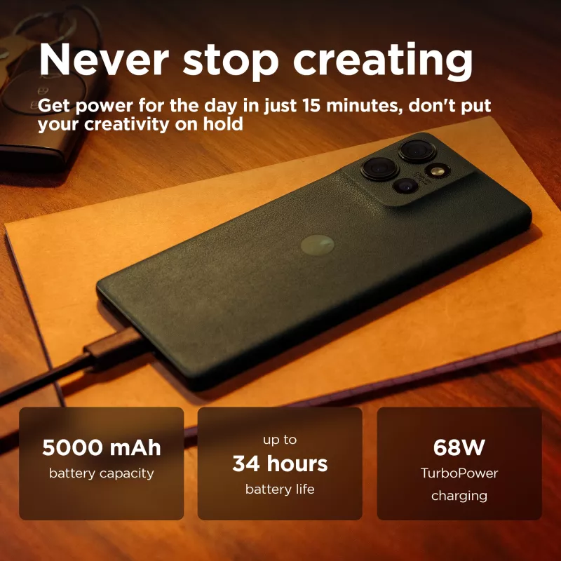 Motorola edge 50 16.9 cm (6.67 tolli) Dual SIM Android 14 5G USB Type-C 12 GB 512 GB 5000 mAh Roheline