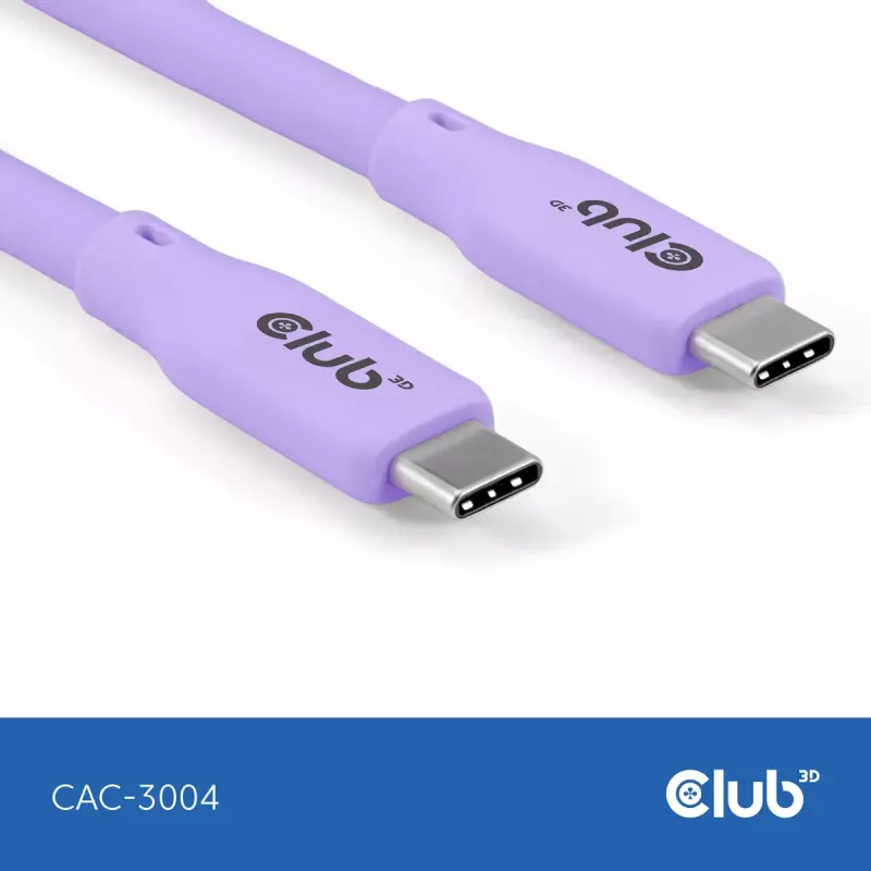 USB-C kaabel CLUB3D CAC-3004 2m Lilla