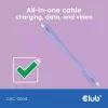 USB-C kaabel CLUB3D CAC-3004 2m Lilla