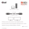 CLUB3D DisplayPort™ 2.1 Bi-Directional VESA DP80 Certified kaabel 4K240Hz, 8K60Hz or 10K60Hz M/M 1.6m/5.25ft