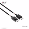 CLUB3D DisplayPort™ 2.1 Bi-Directional VESA DP80 Certified kaabel 4K240Hz, 8K60Hz or 10K60Hz M/M 1.6m/5.25ft