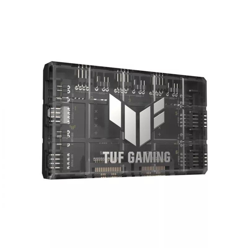 Ventilaatorikontroller ASUS TUF Gaming ARGB PWM Fan Hub 4-kontaktiline Must