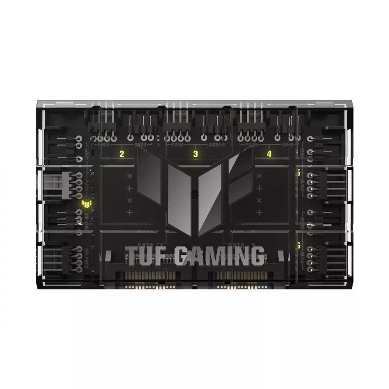 Ventilaatorikontroller ASUS TUF Gaming ARGB PWM Fan Hub 4-kontaktiline Must