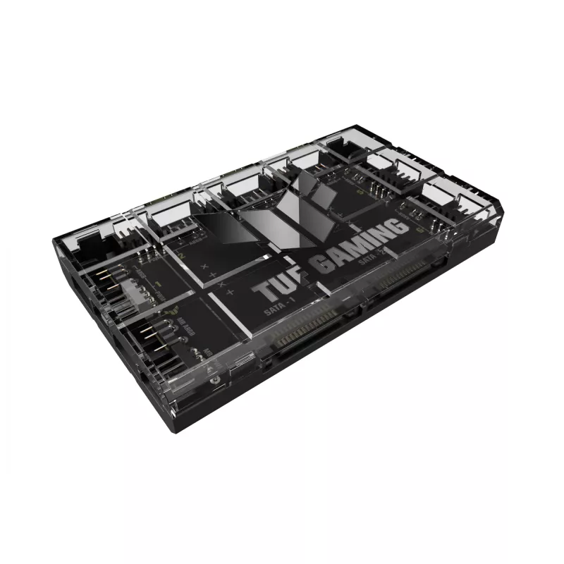 Ventilaatorikontroller ASUS TUF Gaming ARGB PWM Fan Hub 4-kontaktiline Must