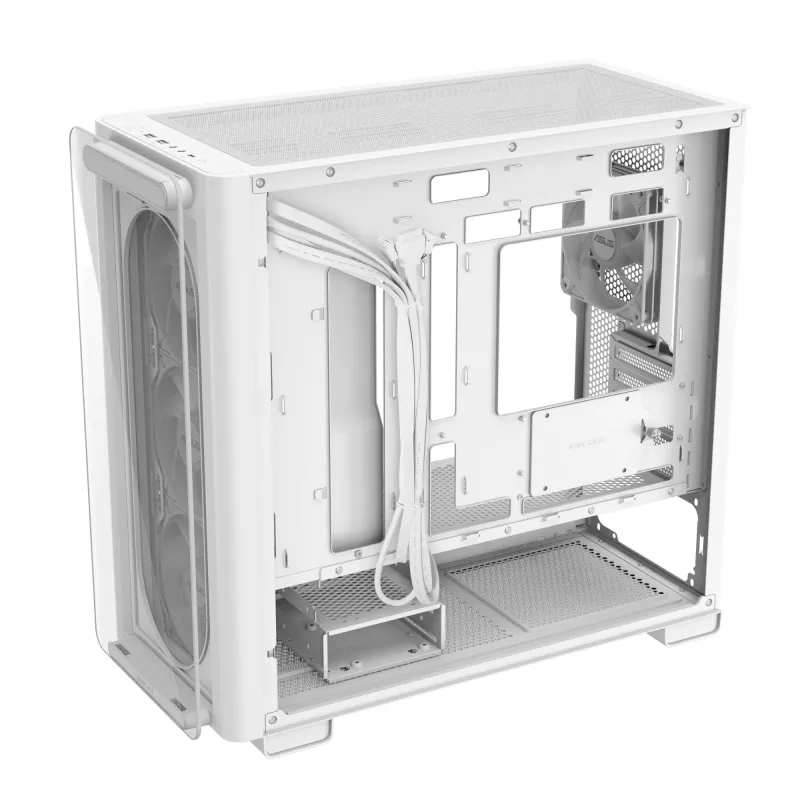 ASUS A23 PLUS TG ARGB VALGE, PC, Valge, micro ATX, Mini-ITX, Multi, 16.5 cm, 38 cm
