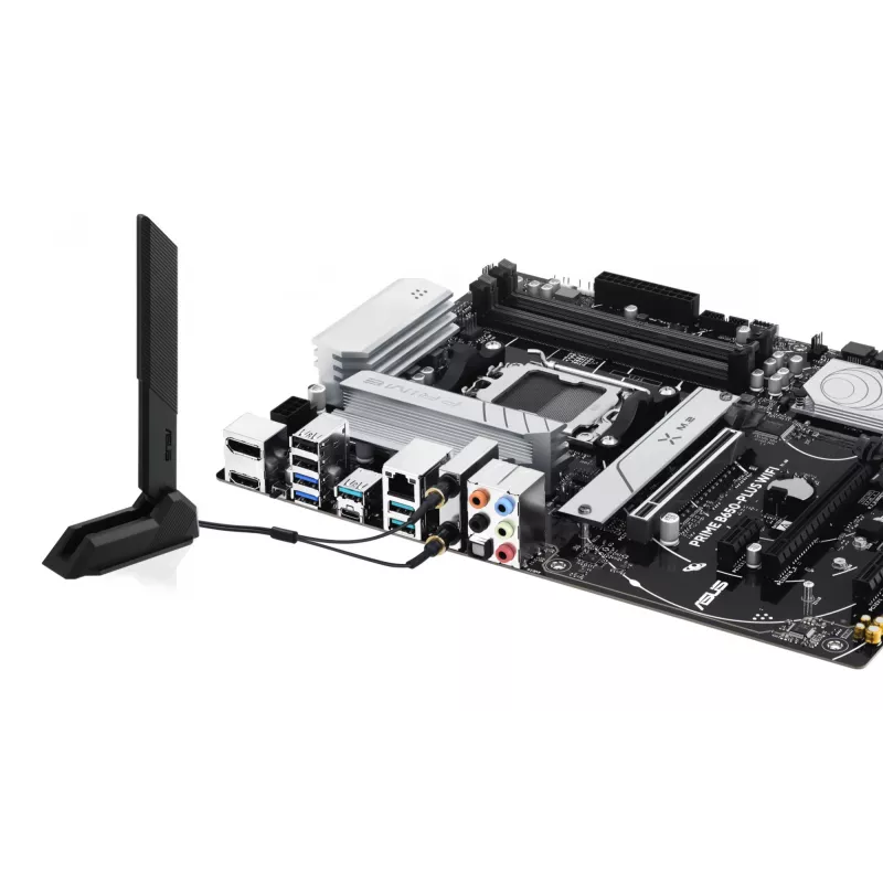 Emaplaat ASUS PRIME B650-PLUS WIFI ATX — AMD B650, pesa AM5, DDR5, 4 DIMM, 192 GB, Wi‑Fi 6E, 2.5Gb LAN