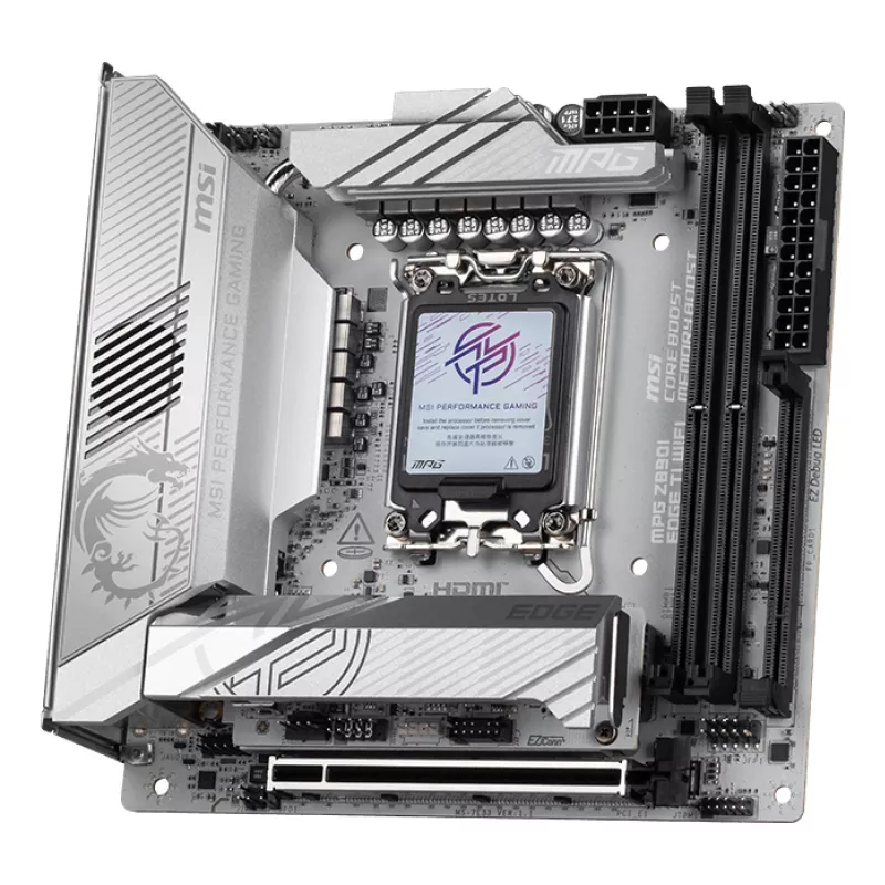 MSI MPG Z890I EDGE TI WIFI emaplaat Intel Z890 LGA 1851 (Socket V1) mini ITX