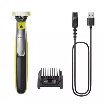 Philips OneBlade 360 QP2734/23 fooliumpardel — 1 tera, laetav Li‑Ion, 60 min tööaeg, roheline/hall