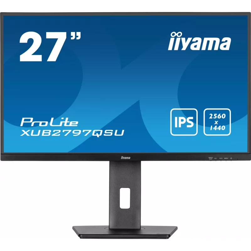 iiyama ProLite XUB2797QSU-B2 arvutimonitor 68,6 cm (27 tolli) 2560 x 1440 pikslit Quad HD LED must