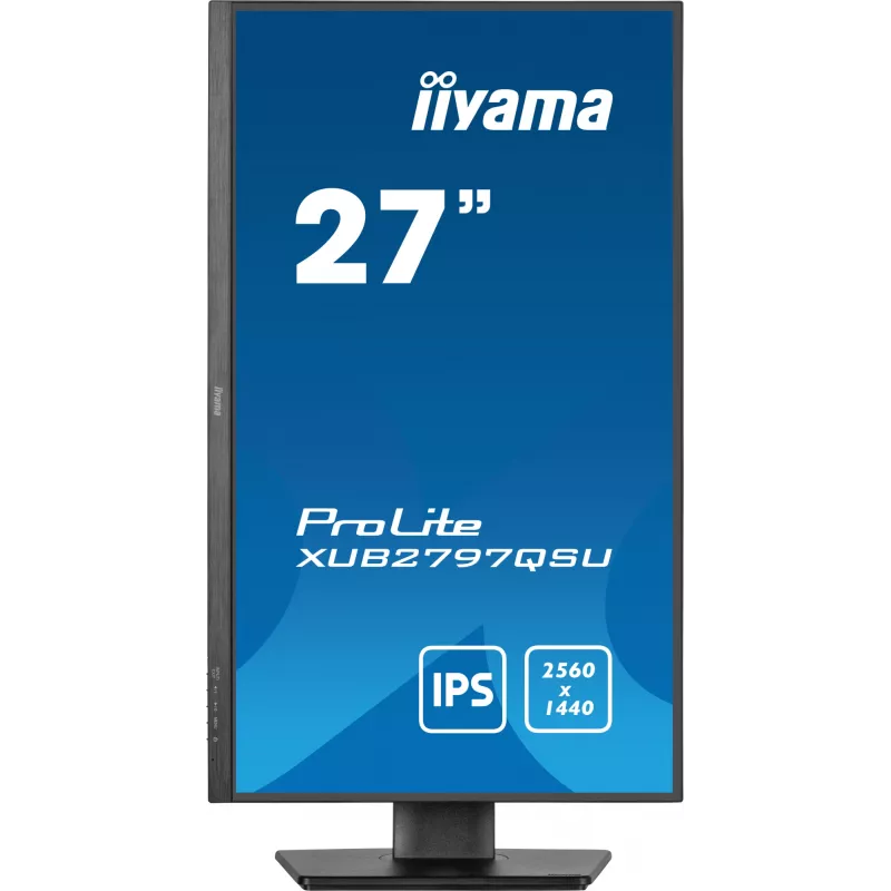 iiyama ProLite XUB2797QSU-B2 arvutimonitor 68,6 cm (27 tolli) 2560 x 1440 pikslit Quad HD LED must