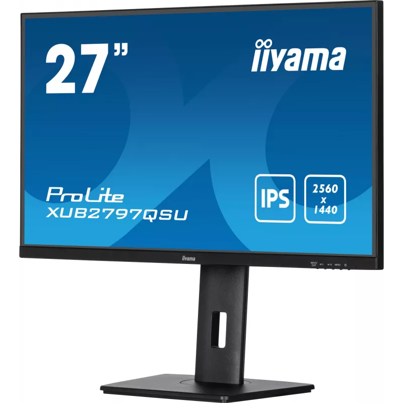 iiyama ProLite XUB2797QSU-B2 arvutimonitor 68,6 cm (27 tolli) 2560 x 1440 pikslit Quad HD LED must