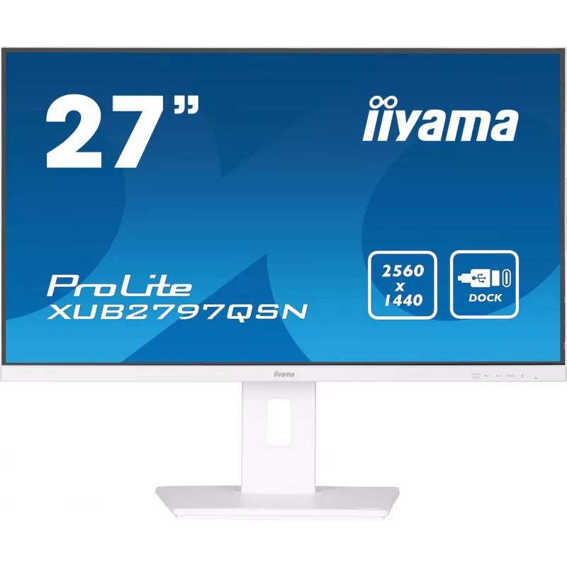 iiyama G-MASTER XUB2797QSN-W2 arvutimonitor 68,6 cm (27 tolli) 2560 x 1440 pikslit Quad HD LED Valge