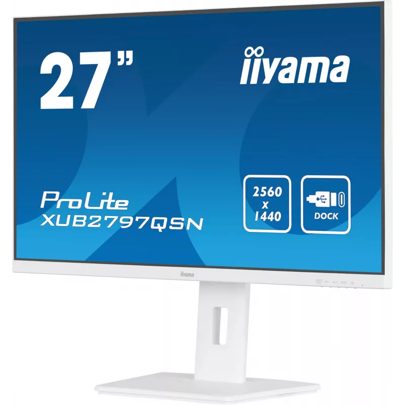 iiyama G-MASTER XUB2797QSN-W2 arvutimonitor 68,6 cm (27 tolli) 2560 x 1440 pikslit Quad HD LED Valge