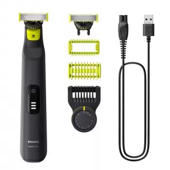 Habemeajaja Philips OneBlade Pro 360 QP6542/15 — näole ja kehale, Li-Ion, 90 min, 0,4–10 mm, 14 sammu, märjalt ja kuivalt