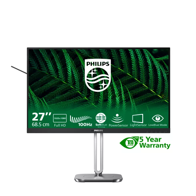 Philips 5000 seeria 27B2G5200/00 arvutimonitor 68,6 cm (27 tolli) 1920 x 1080 pikslit Full HD LCD Antratsiit