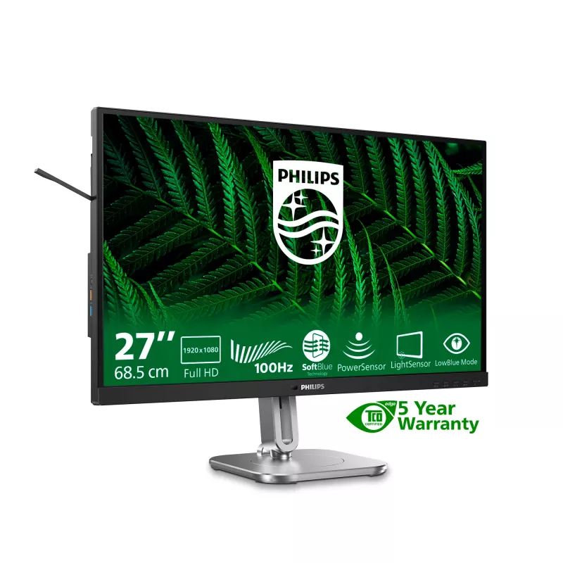 Philips 5000 seeria 27B2G5200/00 arvutimonitor 68,6 cm (27 tolli) 1920 x 1080 pikslit Full HD LCD Antratsiit