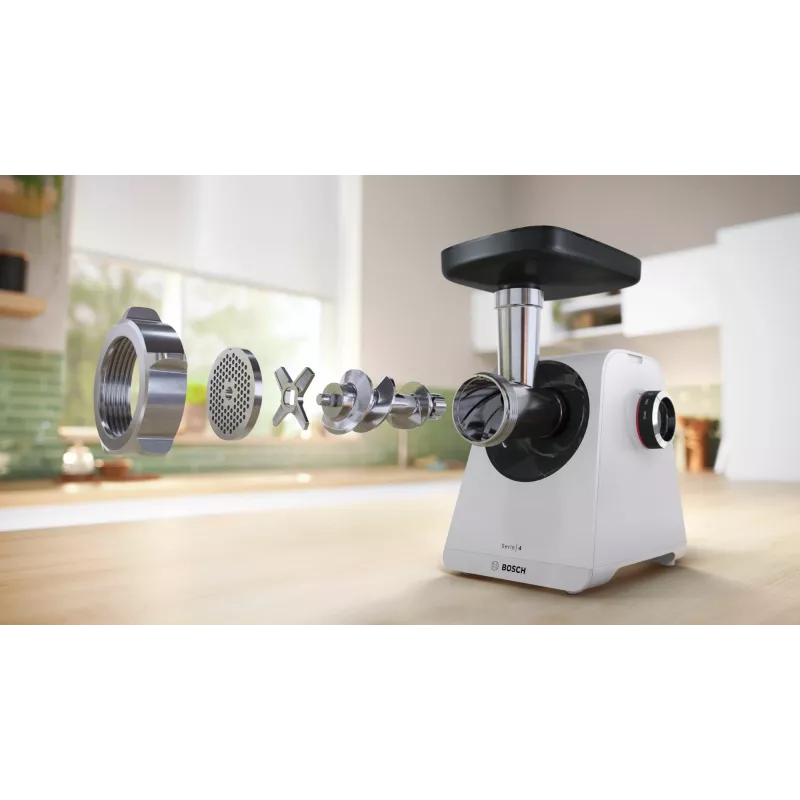 Bosch Serie 4 MultiPower MFWS420W hakklihamasin, valge