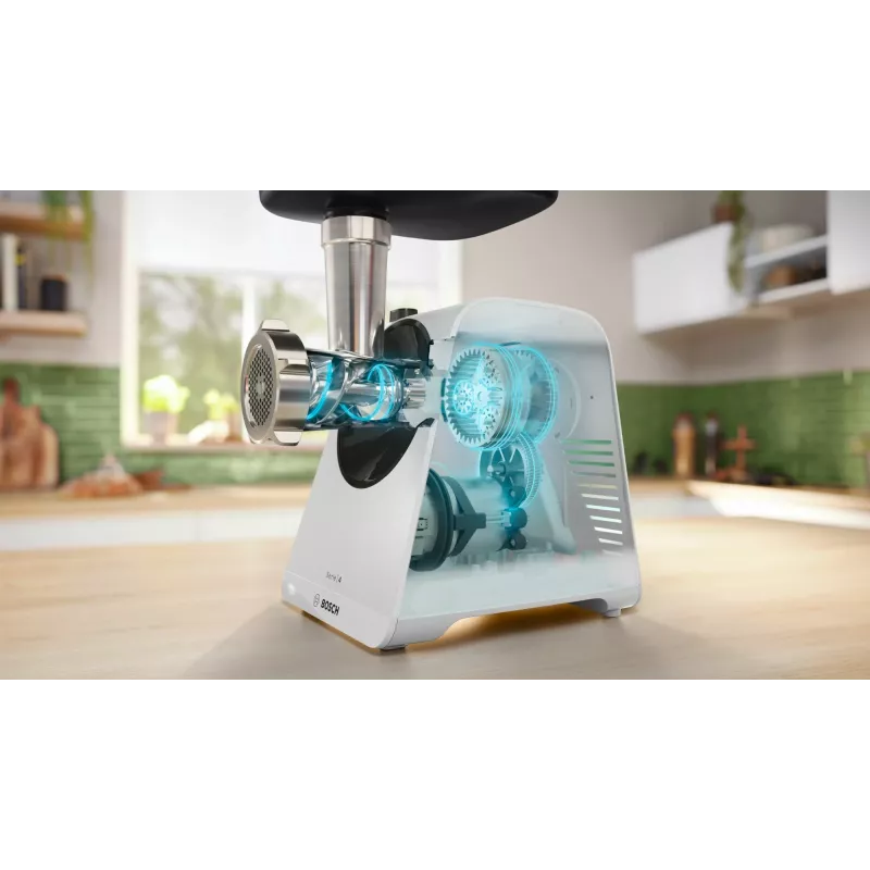 Bosch Serie 4 MultiPower MFWS420W hakklihamasin, valge