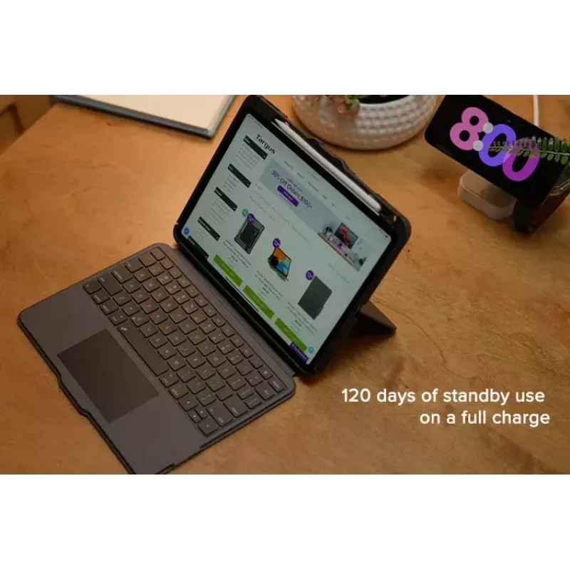 Targus VersaVu QWERTY Nordic Bluetooth musta klaviatuuriga puuteplaadiga