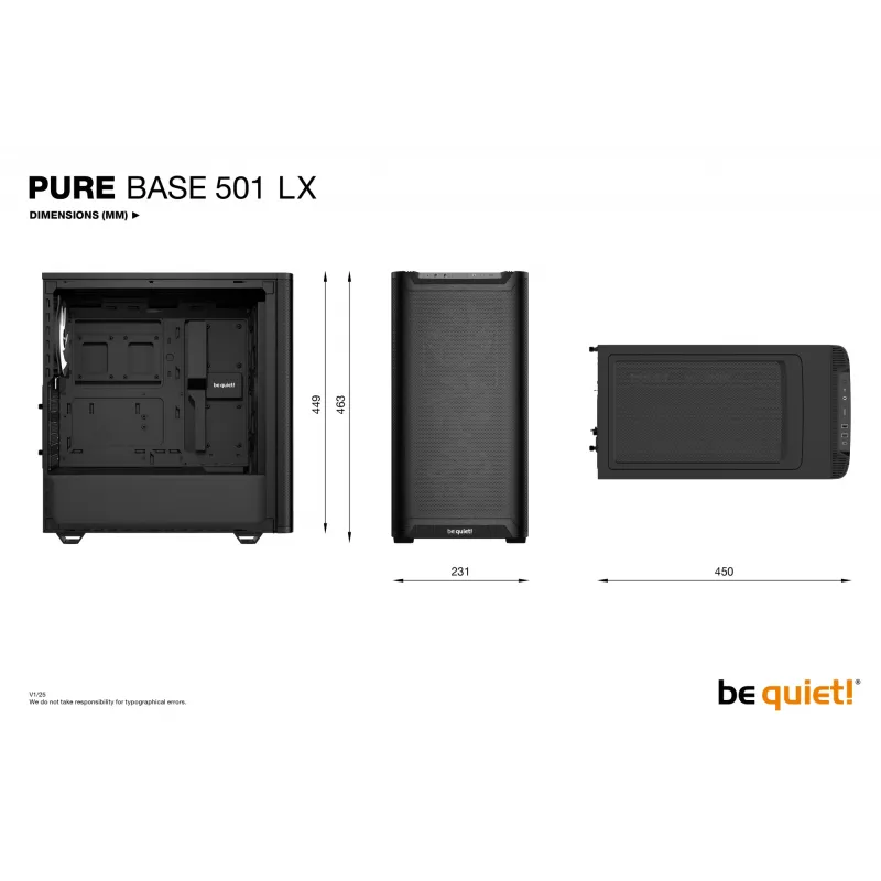 be quiet Pure Base 501 LX Must Midi torn