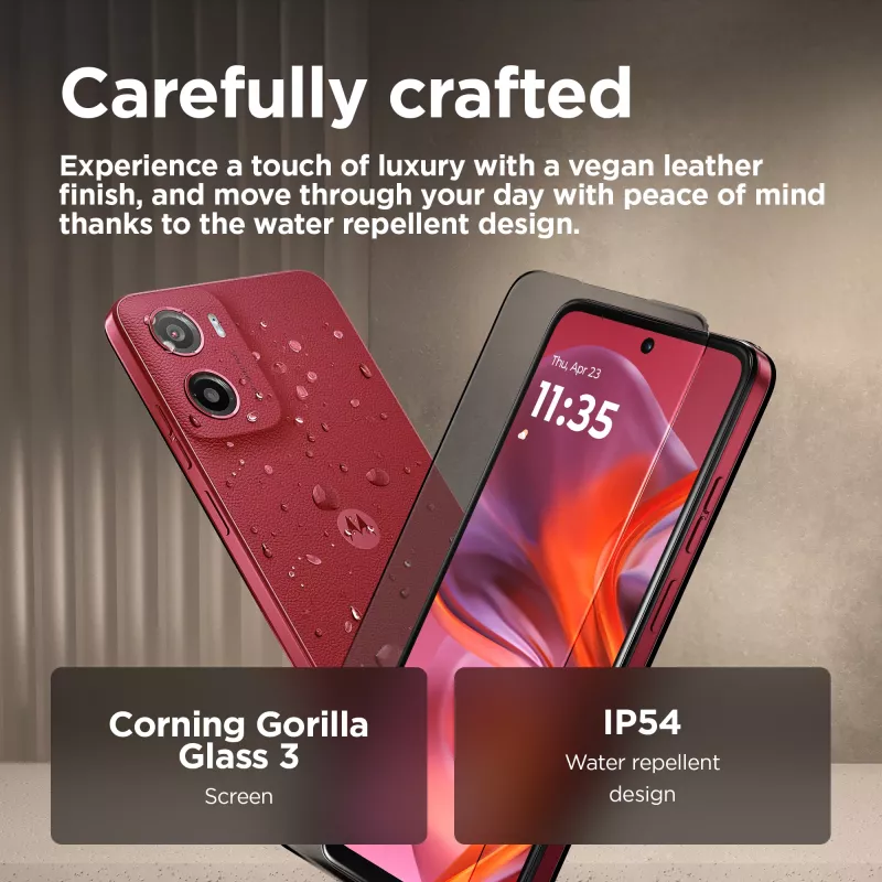Motorola moto g05 16.9 cm (6.67 tolli) kahe SIM-iga Android 15 4G USB Type-C 4 GB 64 GB 5200 mAh Punane